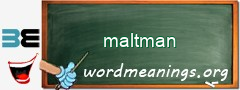 WordMeaning blackboard for maltman